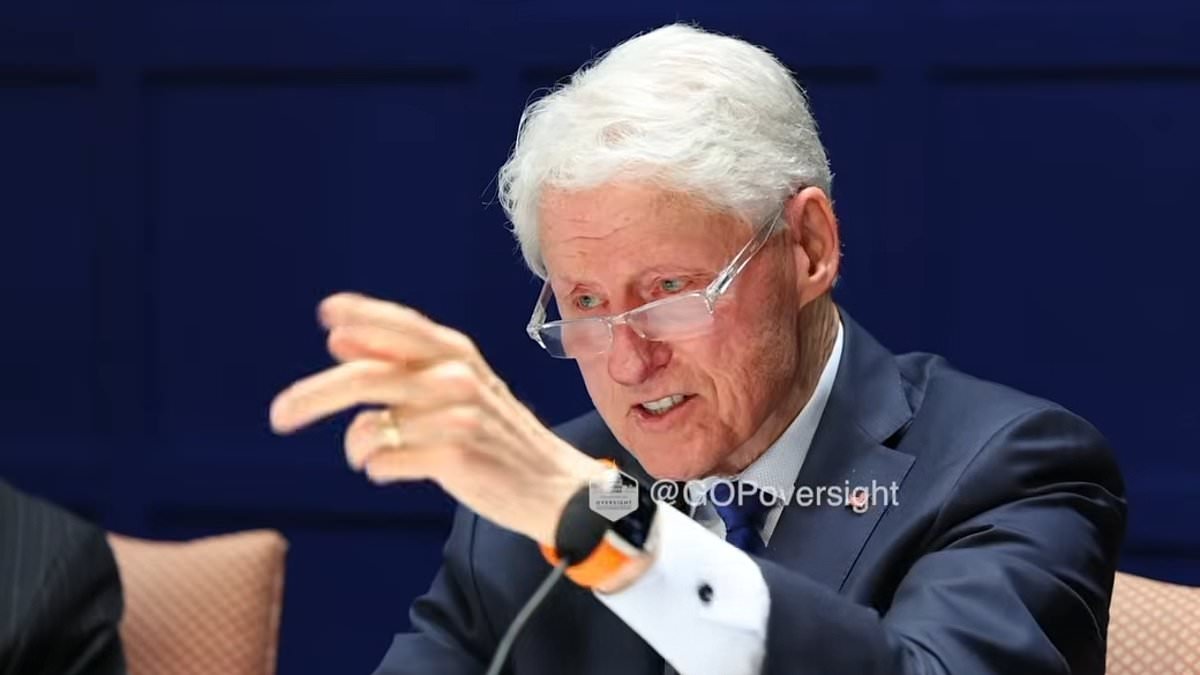 Tense moment Bill Clinton is grilled under oath over whether he believes Epstein killed himself