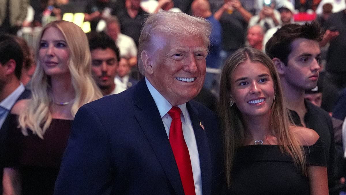 Trump sparks outrage as he attends Miami UFC bout with Ivanka and Kai alongside Marco Rubio and Dana White after failed Iran peace talks