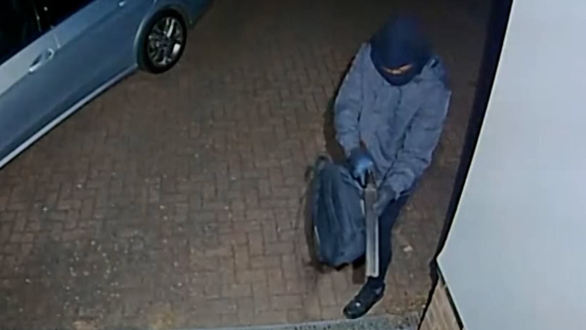 Moment gunman opens fire on family home as terrified mother makes frantic 999 call