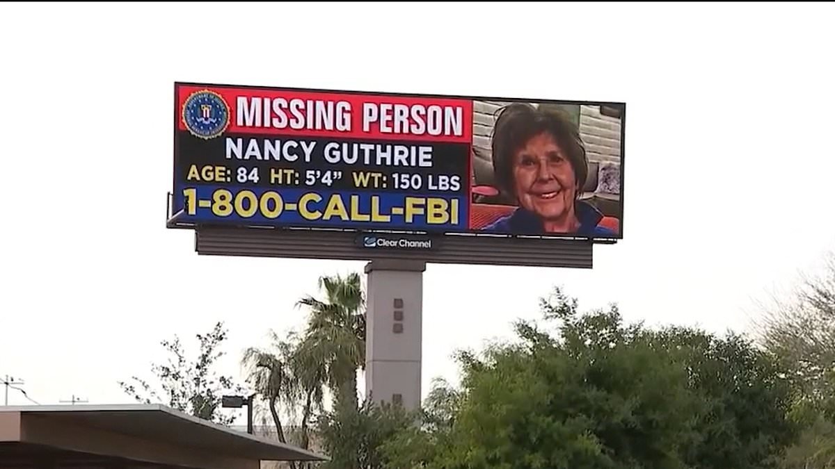 Former FBI agent reveals the most chilling detail of the Nancy Guthrie investigation as police roll out missing-person billboards nationwide: Live updates