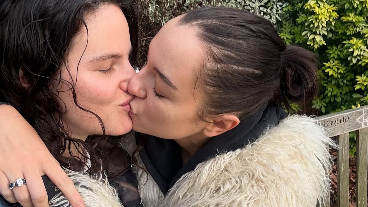 Samantha Morton's actress daughter Esmé Creed-Miles, 25, confirms her engagement to singer and model Daisy Maybe, 31, with PDA-filled snap