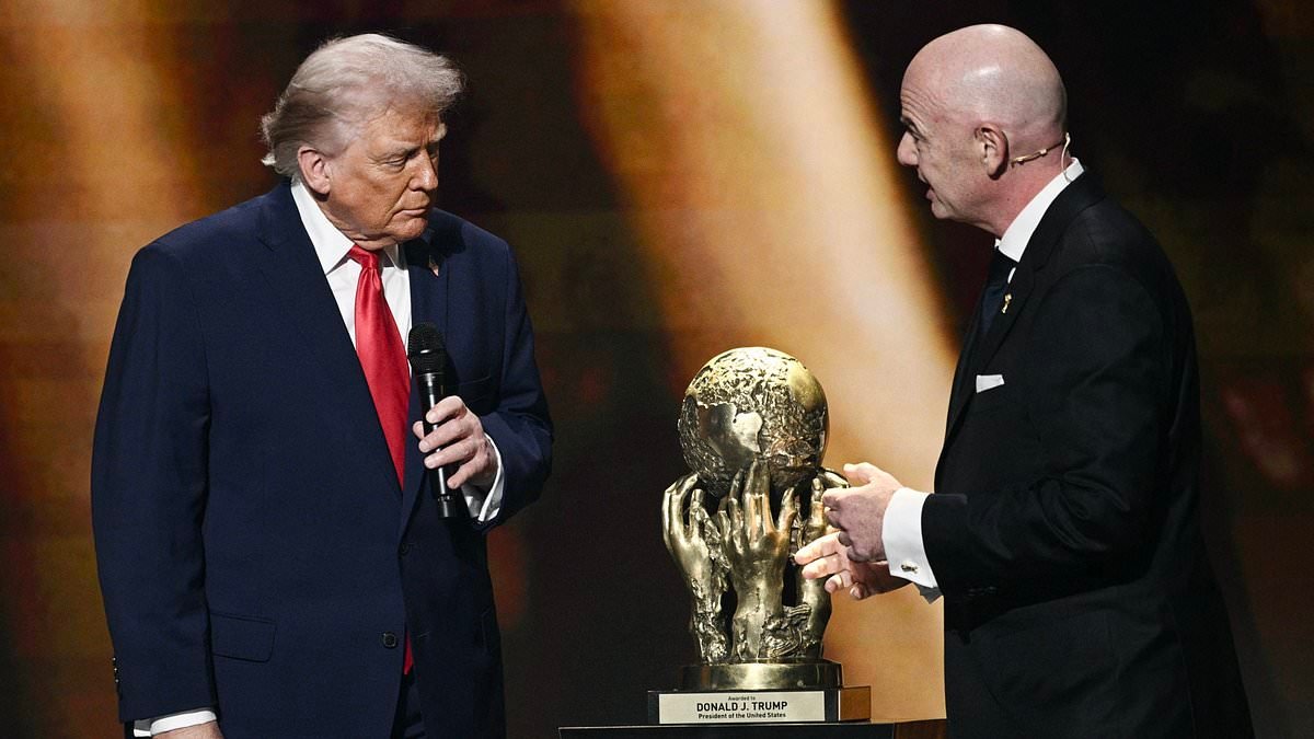 Revealed: FIFA have NO plans to axe controversial Peace Award given to President Donald Trump following abduction of Venezuelan dictator Maduro