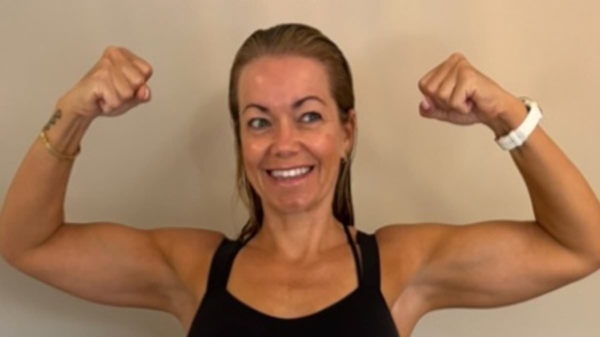 My fitness coach husband constantly told me to use weights yet I ignored him. But after piling on the pounds in perimenopause, I finally decided to try. Now, aged 47, I've lost three stone in a year... and love showing off my super-toned arms!
