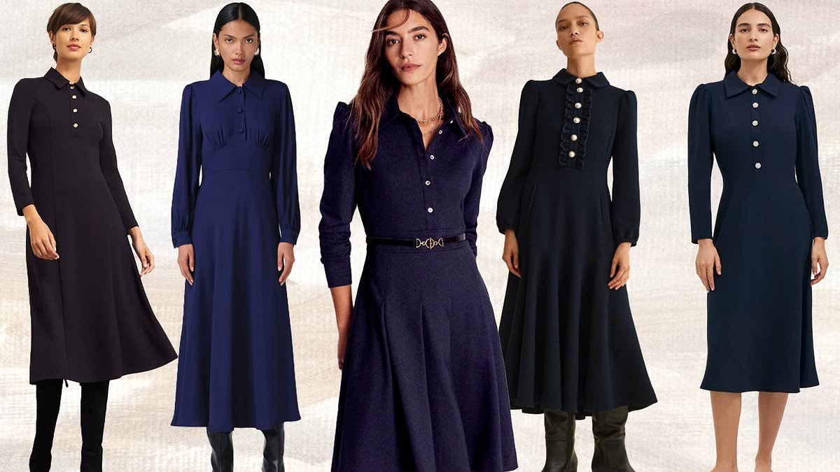 Princess Beatrice rewears her favourite navy dress in Switzerland - and we've found elegant high street alternatives