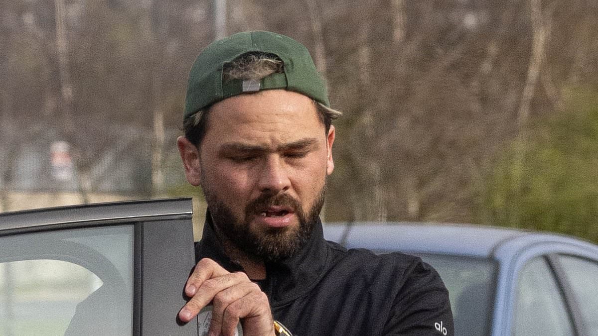 Bradley Dack looks sombre as he leaves training after banning 'teammates from discussing ex Olivia Attwood's kiss with Pete Wicks' as he vows to 'take her to the cleaners'