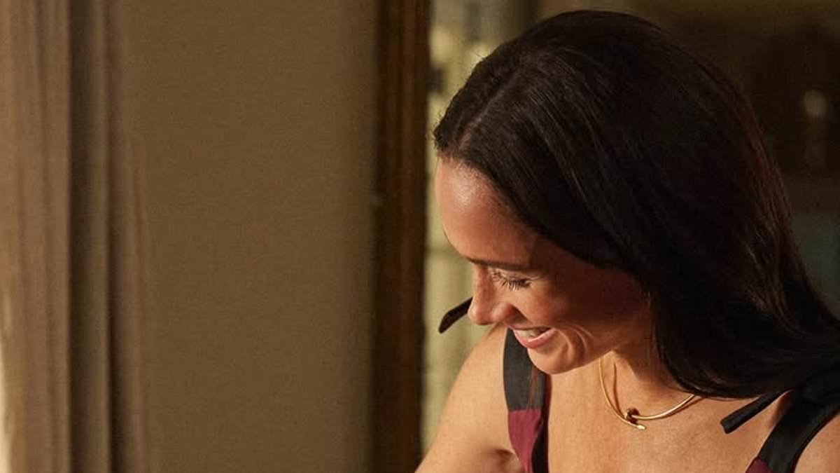 Who knew! Meghan imparts new As Ever hosting advice to chill her branded Brut before serving - as she shows off huge pear diamond ring