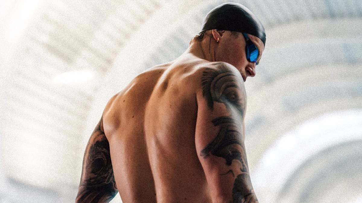 Adam Peaty shows off his muscular physique as he models for Speedo while family feud rumbles on