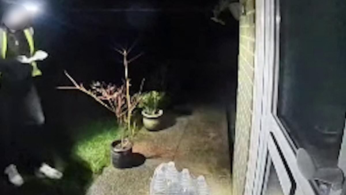 Moment delivery man removes water bottles from doorstep of Kent home that's been left without supply for more than a week