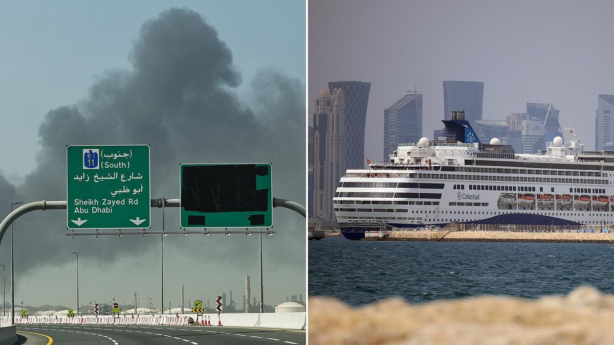 Cruise ship passengers stranded in Gulf because of Iran war are 'panicking about how they will get home' as 'many families lose their composure'