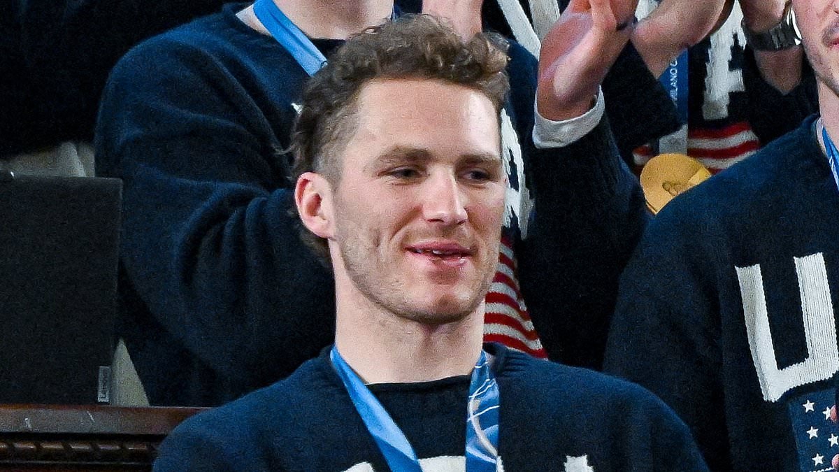 Team USA hockey star lifts the lid on their wild State of the Union experience with Trump