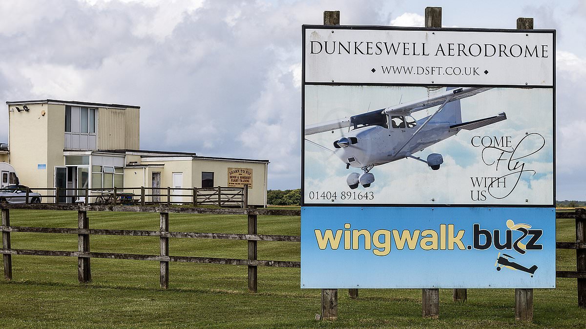 'Experienced' skydiver, 49, died at aerodrome in Devon while performing 'wingsuit jump with friend', operator says
