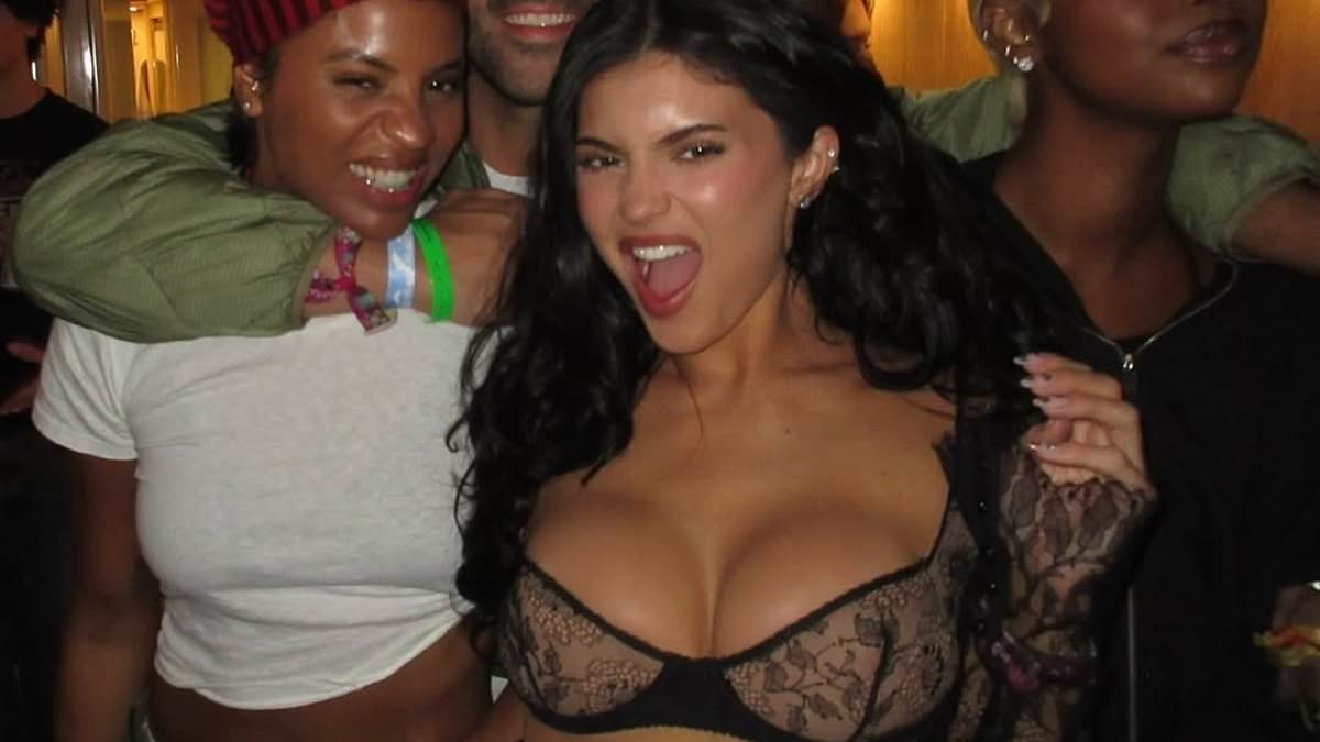 Kylie Jenner wears another busty bra-top at Coachella after sparking concern over 'ruptured' implant
