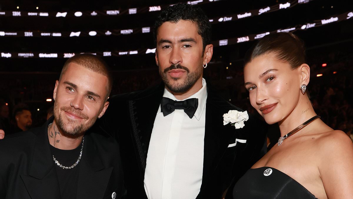 Justin Bieber plans a night out with Bad Bunny while Sabrina Carpenter gossips with Billie Eilish in the Grammys moments you didn't see