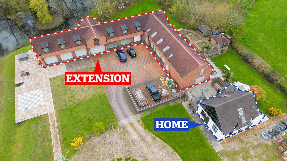Doctor is ordered to demolish 'mega-garage' FIVE times bigger than his cottage...after claiming it was for a classic car collection that didn't exist
