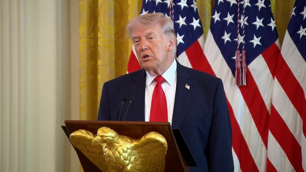 'I have to ask my team': Moment Donald Trump mocks Keir Starmer with impersonation after roasting Macron over Brigitte's slap