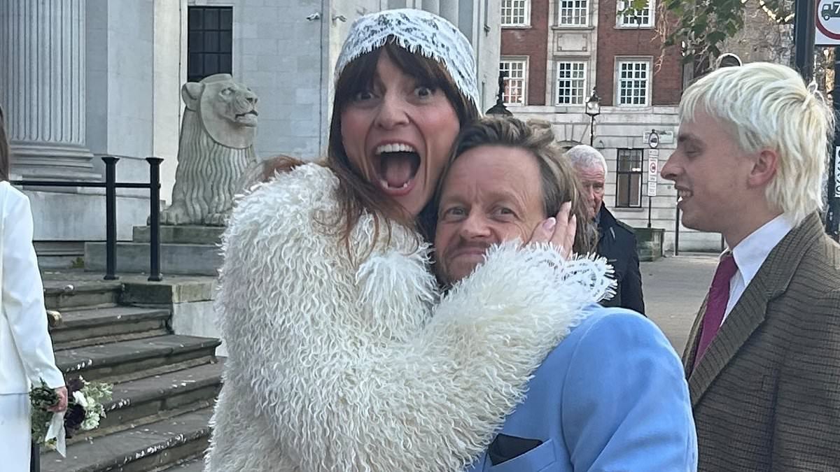 Davina McCall reveals she keeps her husband Michael's 'eyeball' in her wedding ring as she reveals sweet nod after tying the knot