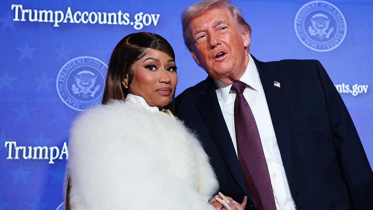 How Donald Trump REALLY feels about Nicki Minaj after handholding stunt on stage left rapper 'in awe to be meeting her hero'