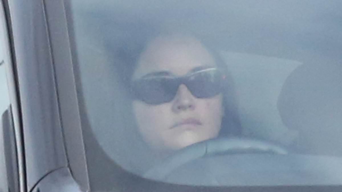 Downcast Jacqueline Jossa wears a pair of dark sunglasses as she is spotted for first time since split after it was revealed estranged husband Dan Osbourne left over her behaviour