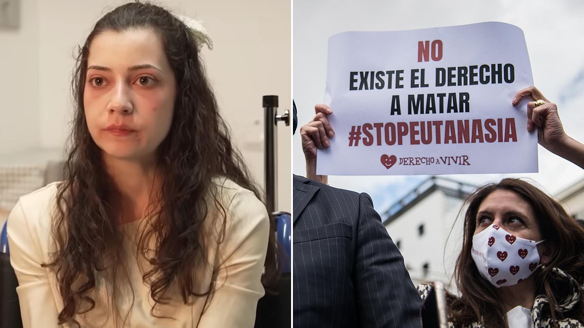 Spanish gang-rape victim left paraplegic after jumping off a roof in suicide bid dies by euthanasia after year-long legal battle with father