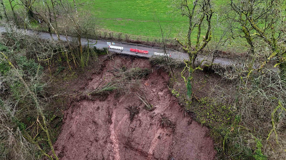Our animals will starve and we are trapped, concerned farmers say as council fails to fix landslide that cut off village more than a month ago