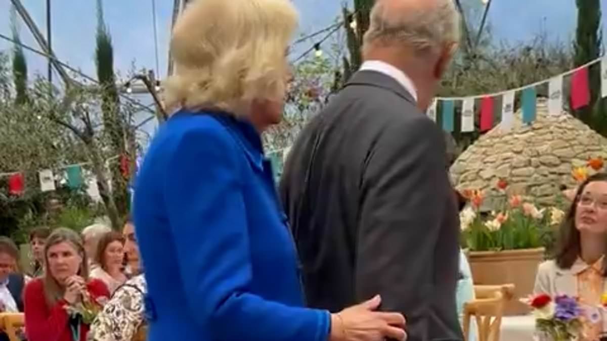 Taps the way to do it! Camilla delights royal fans as she desperately tries to get Charles's attention during visit to the Eden Project 