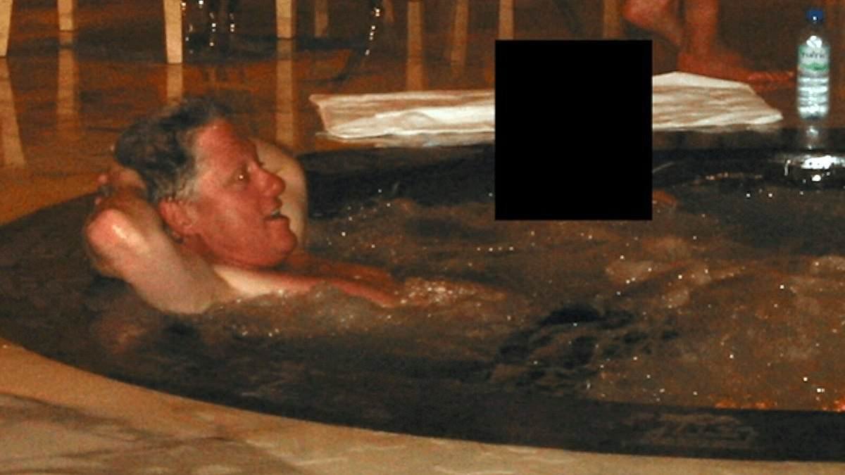 Bill Clinton revives his most notorious line as he's grilled on Epstein hot tub sex