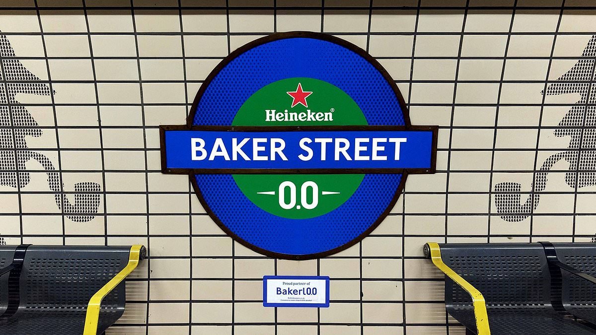 Disabled charity criticises renaming of Bakerloo line stations for Heineken's zero alcohol products saying it'll create 'unnecessary confusion' for some passengers