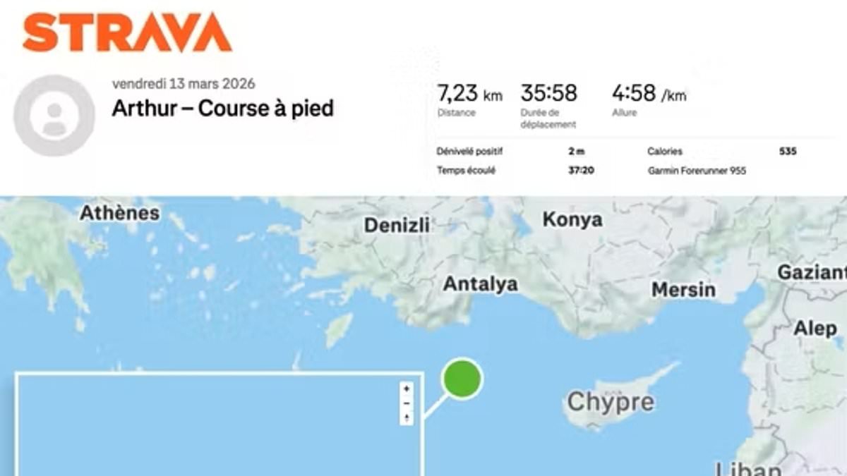 Sailor gives away French aircraft carrier's position by using Strava while jogging on the deck