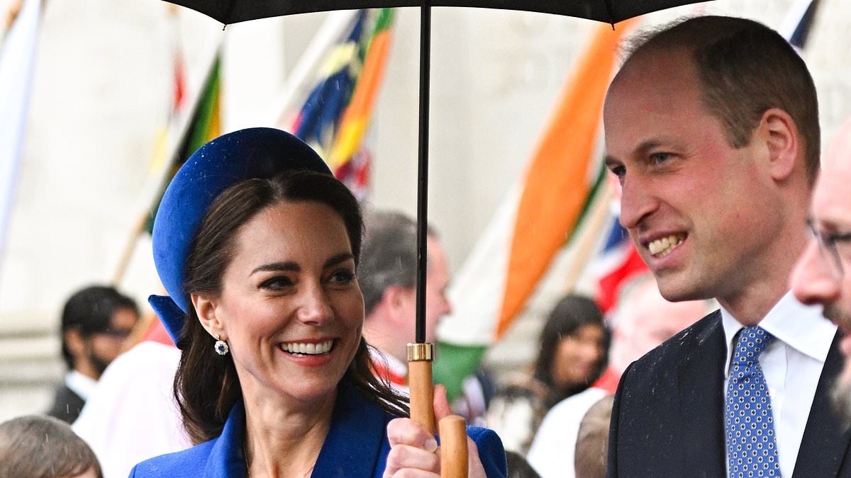 Prince William 'happily lowers his status' for Kate - as body language expert reveals 'thoughtful' gesture that proves their love is 'authentic'