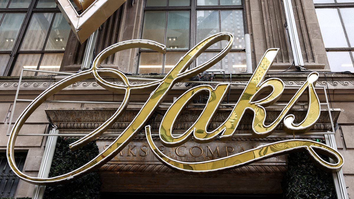 Glitzy department store Saks files for bankruptcy as favourite of the stars collapses