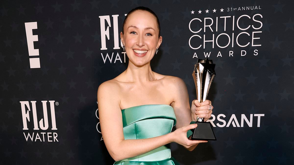 Adolescence star Erin Doherty reveals she's moved in with her NHS worker girlfriend and admits they've now become 'cliche lesbians' in rare comments about her personal life as she wins her first Critics Choice Award
