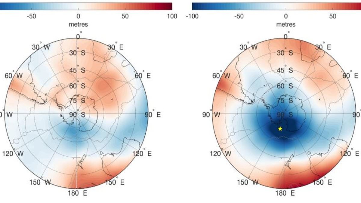 Antarctica has a mysterious 'gravity hole' where sea levels are 420ft lower - and scientists finally think they know what caused it