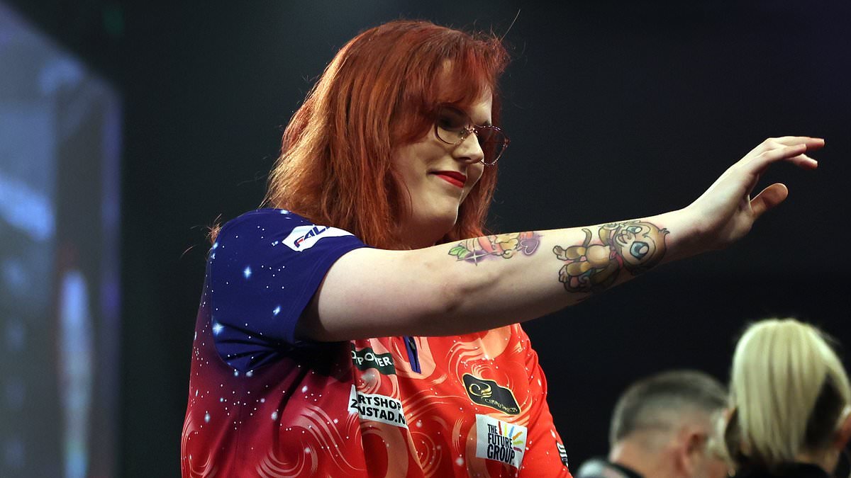 Trans darts star breaks down in tears and claims she has been 'retired' as transgender players are BANNED from women's events in major rule change
