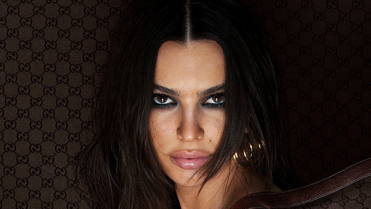 Emily Ratajkowski and Kate Moss send pulses racing as they pose in underwear in striking new campaign for Gucci