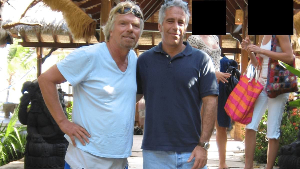 Richard Branson told Jeffrey Epstein to 'bring his harem' the next time they met - as he gave paedophile PR advice after conviction for procuring minor for prostitution