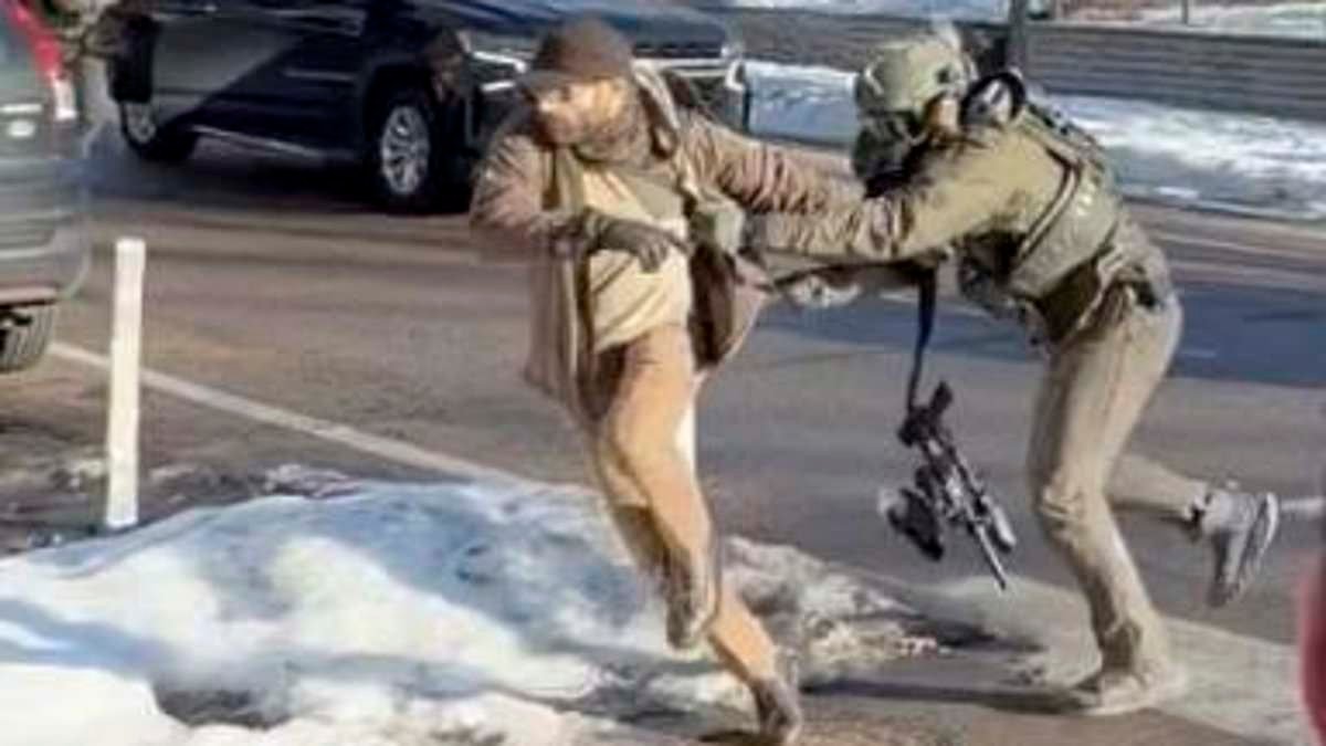 Trump says 'agitator Alex Pretti's stock has gone way down' after video of him spitting on and kicking an ICE vehicle emerged, saying he was 'crazed and out of control'