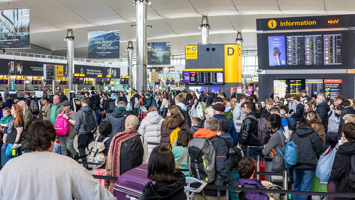 EU's new digital border is officially rolled out today - but British tourists face 'hours and hours' in queues because airports are still 'not ready'