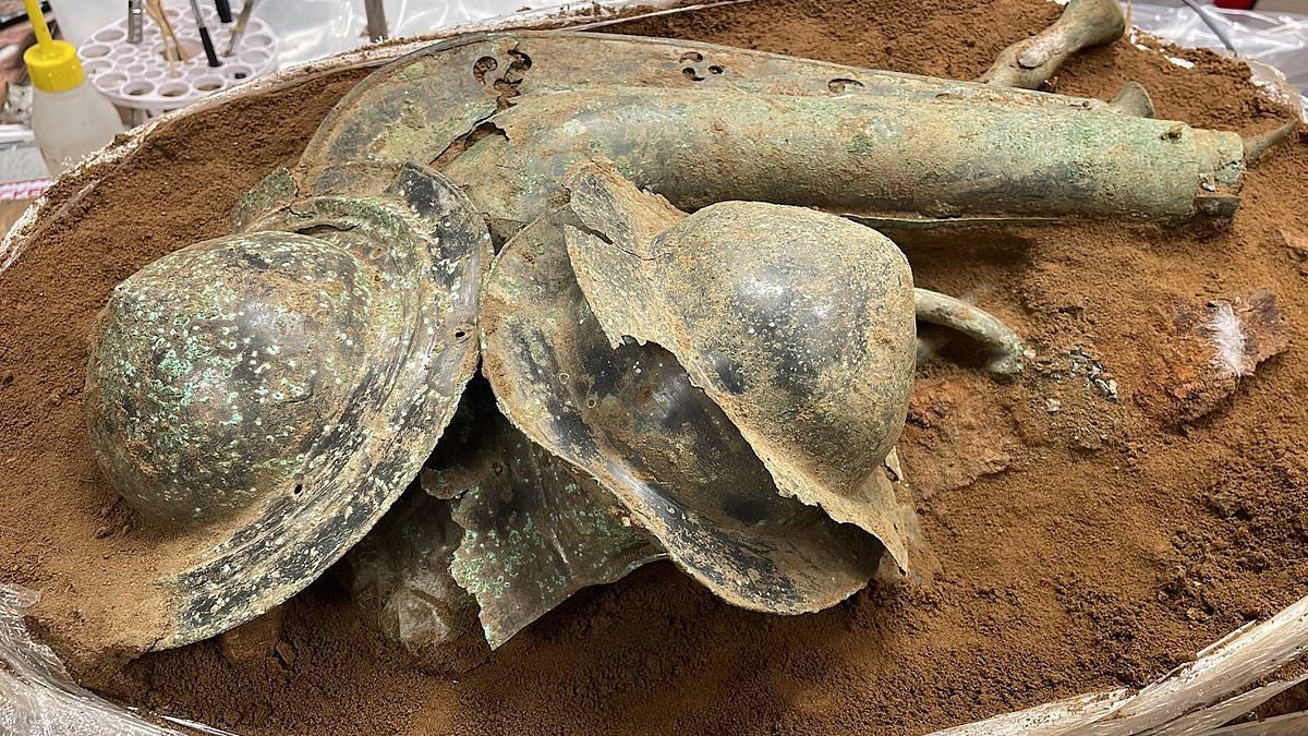 Remarkable hoard of Iron Age items unearthed in Norfolk - including a battle trumpet to inspire warriors during combat
