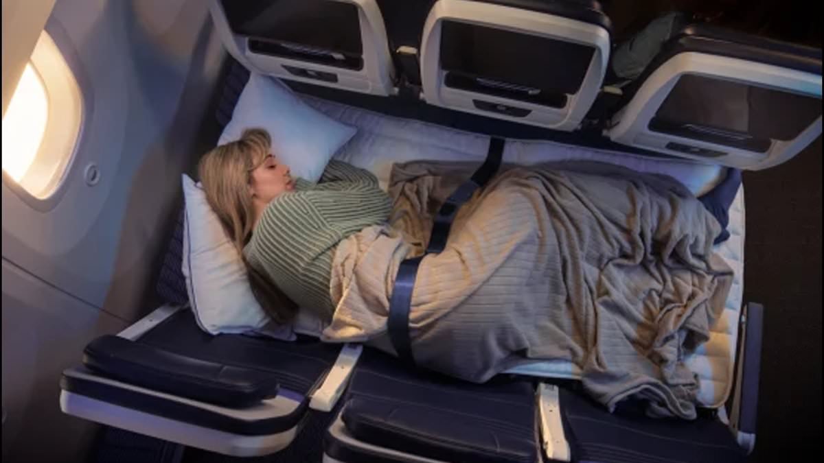 United Airlines is launching economy seats that turn into a sofa for flying customers