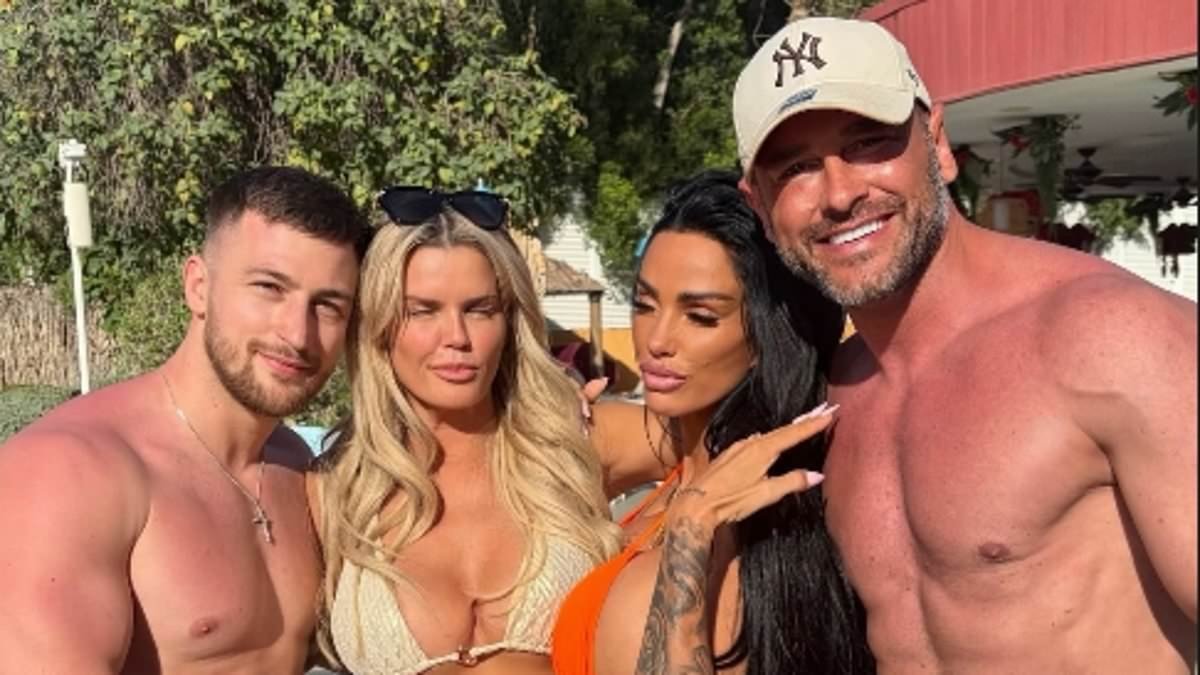 Katie Price's husband Lee Andrews 'PUNCHES Kerry Katona's boyfriend in furious row in Dubai' before they flew home after just 14 hours - leaving friendship 'strained'