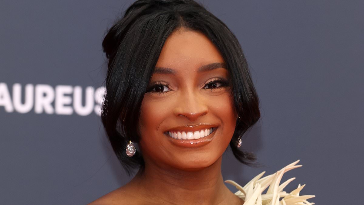 Simone Biles steps out in remarkable $11K gown at Laureus World Sports Awards after admitting her own fans make her anxious