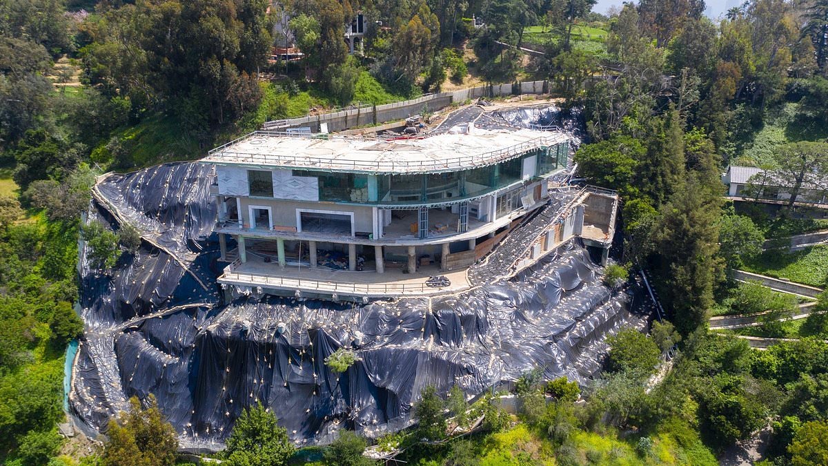 The abandoned celebrity mansions left to rot after being plagued by legal issues and financial burdens