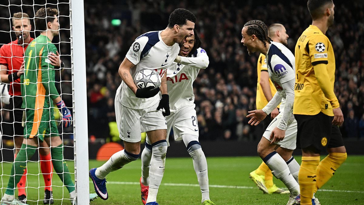Tottenham vs Borussia Dortmund - Champions League LIVE: Latest score and updates as Spurs claim vital win to ease pressure on Thomas Frank and Arsenal beat Inter
