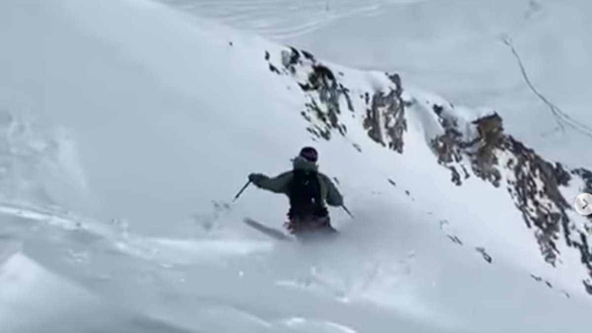 'Miracle' in the Alps: Moment Brit skier, 23, is swept away in 1,300ft avalanche before friends dig through 7ft of snow to save his life with minutes to spare near top French mountain resort