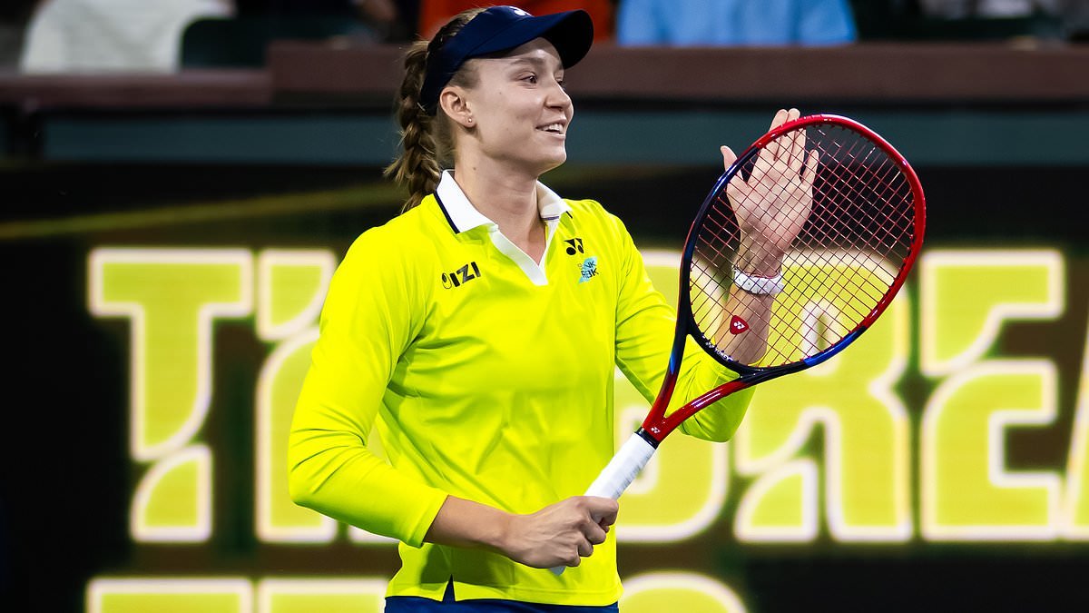 See the moment tennis star Elena Rybakina moves man's unwanted hand off her body after winning tournament
