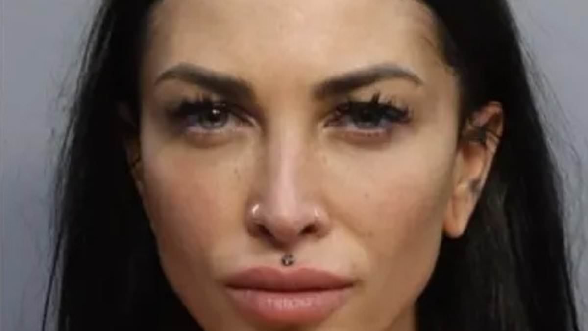 Internet star wearing 'psycho' hoodie does splits as she and friend are escorted off plane 'for being too drunk to fly'