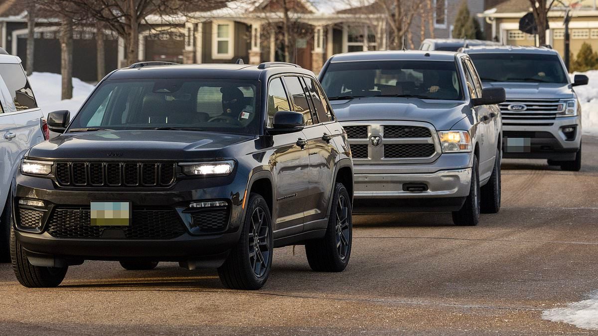 Gun-toting feds in ski masks swarm the ICE agent shooter's home to retrieve belongings as the house sits empty amid claims he has gone into hiding