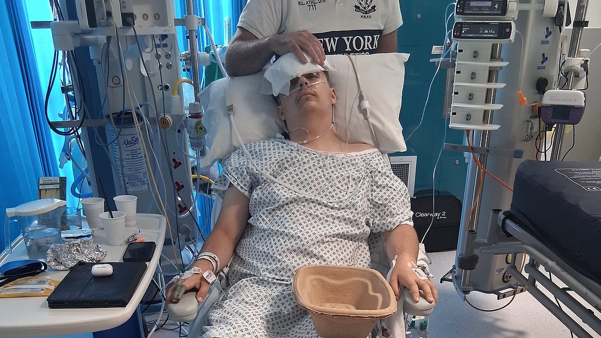 Motocross-loving teen is forced to spend his 18th birthday in hospital after crash left him paralysed