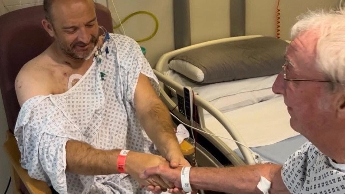 Pensioner, 84, becomes Britain's oldest donor - and saves his son-in-law's life