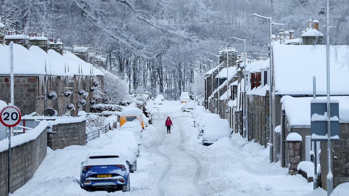 South on snow warning: Children face more school disruption as cold snap continues to grip UK - as public are told to stay indoors
